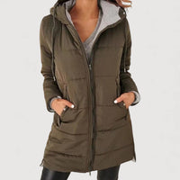 ELINA – COSY PUFFER COAT - Green