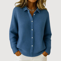 HALISE – BUTTON KNIT CARDIGAN - Dark Blue