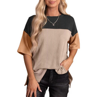 BRYNLUE™ | Casual Loose Fit Striped Summer Top - Black