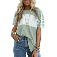 LENIX™ | Everyday Breathable Stripe Crewneck - Light Green