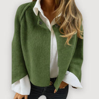 NORA – ELEGANT CAPE JACKET - Green