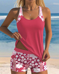 Waverly | Belly-Covering Swim Set - Pink