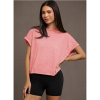 SEREIA™ | Women Everyday Cut Out Hemline Womenswear Top - Pink