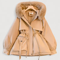 HARMI – COSY FUR-LINED PARKA - Khaki