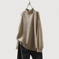EVELINA – RELAXED KNIT JUMPER - Beige