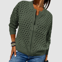 Desiree™ Premium Knitted Cardigan - Green