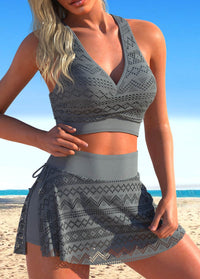 Joan™ | Stylish Women’s Summer Swim Skirt - Dark Grey