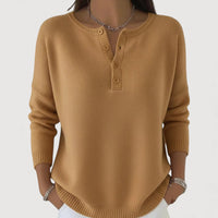 MARLIA – CLASSIC KNIT TOP - Khaki