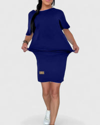 Makynzee | Comfortable Women Maxi Dress - Navy Blue