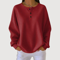 THEONA | RELAXED JUMPER - Red