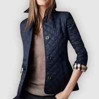 CAMILLE – QUILTED JACKET - Navy Blue