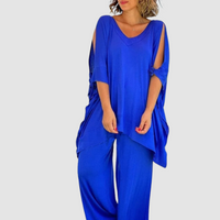 Zinnia™ Relaxed Style Set | Effortless Elegance in Every Step - Blue