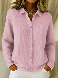Susan | Elegant Cozy Knit Cardigan - Pink