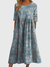 Djala™ | Flattering Dress - Light Blue