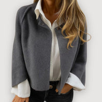 NORA – ELEGANT CAPE JACKET - Grey