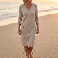Lorraine | Comfortable Everyday Dress - Grey