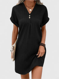 Massie | Draped Dress - Black