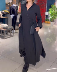 Tara™ | Elegant Flowing Women Maxi Dress - Black