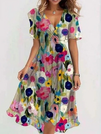 Matilda™ | Summer Dress With Belly Cover - Multi Color