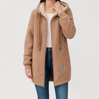 OPHELIA – COSY FLEECE JACKET - Brown