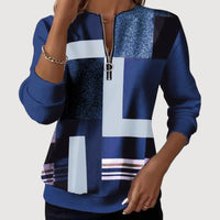 ELISIA – COSY ZIP JUMPER - Blue