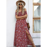 Phoebe™ | Glamorous Off-Shoulder Women Vintage Dress - Red