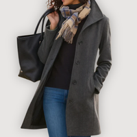 LENNIE – CLASSIC WOOL COAT - Grey