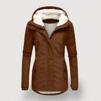 EMILY – FLEECE-LINED JACKET - Khaki