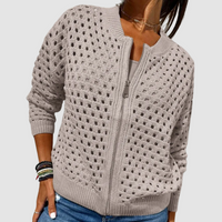 Desiree™ Premium Knitted Cardigan - Khaki