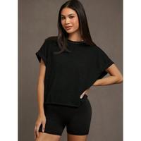 SEREIA™ | Women Everyday Cut Out Hemline Womenswear Top - Black