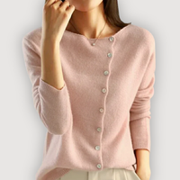 ESME – BUTTON KNIT CARDIGAN - Pink