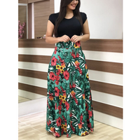 Evalise™ | Elegant Floral Bodycon Maxi Dress - Leaf Green