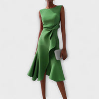 Darlene | Sophisticated Midi Dress - Green