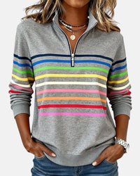 Wren | Classic Cotton Zip Sweatshirt for Everyday Comfort - Grey