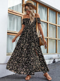 Amelise™| Vintage Casual Ruffle Summer Dress - Black