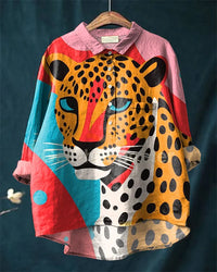 QUINN™ - Leopard Art Shirt - S