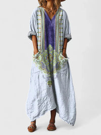 Thalyssira – Elegant Dress - Blue Purple