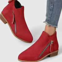 Kalvaya | Women Sophisticated Boots - Red