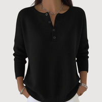 MARLIA – CLASSIC KNIT TOP - Black