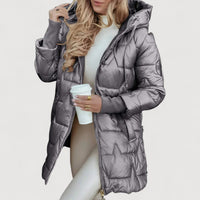 JENNY – COSY PUFFER COAT - Grey