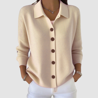 Riah™ | Soft Button-Up Knit Cardigan - Apricot