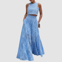 Tallie™ Sophisticated Two-Piece Set | Elegant Two-Piece Set for Summer Chic - Blue