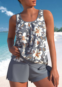 Helena™ | Stylish Floral Tankini Set for Women - Grey