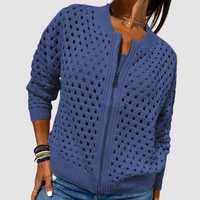 Desiree™ Premium Knitted Cardigan - Blue