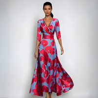 Jocelyn™ | Sophisticated Women Floral Dress - Soft Rose