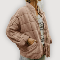 FREYA – QUILTED PUFFER JACKET - Khaki