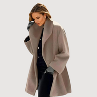 Vivienne | Luxe Winter Coat for Cold Weather Comfort. - Brown