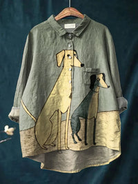 MIKHA™ - Dog Art Shirt - S