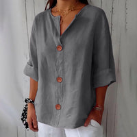Julia™ | Loose-fitting Summer Blouse (Restocked) - Gray