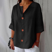 Julia™ | Loose-fitting Summer Blouse (Restocked) - Black